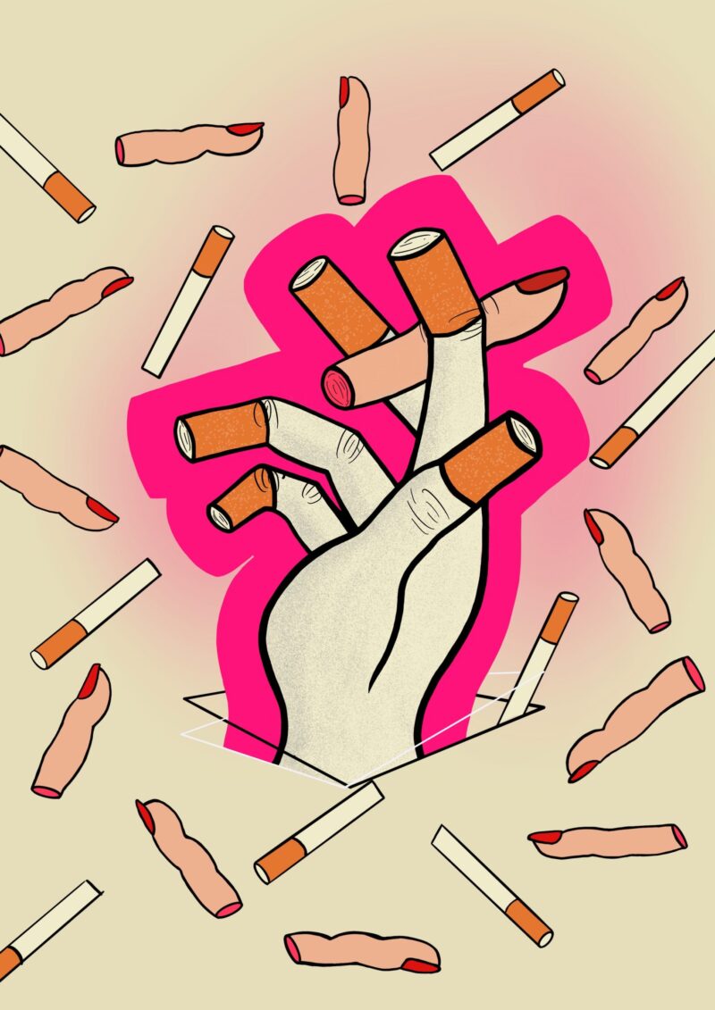 poster hand sigaretten